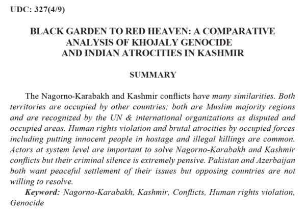 Genocide Analysis Article
