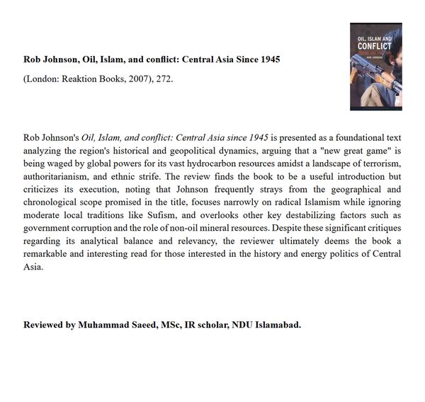 Oil Islam Book Review